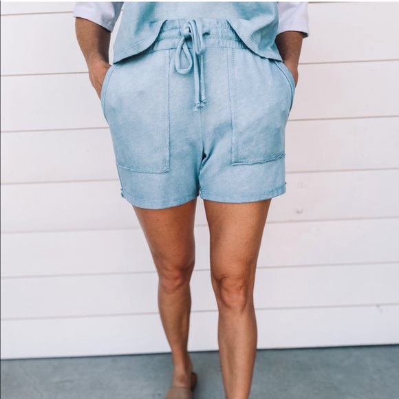 Ruthie Grace Blue/White Ombré Two Piece Lounge Set - Picture 5 of 7